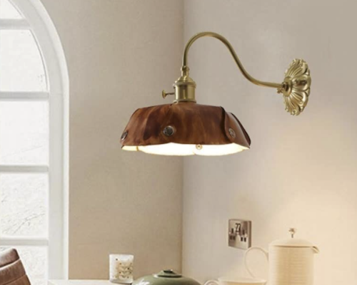 Retro Leather Wrapped Wall Lamp: A Stylish Addition to Any Space