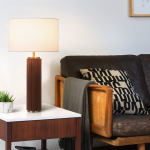 Stylish Walnut Base Table Lamp: A Perfect Addition to Your Home