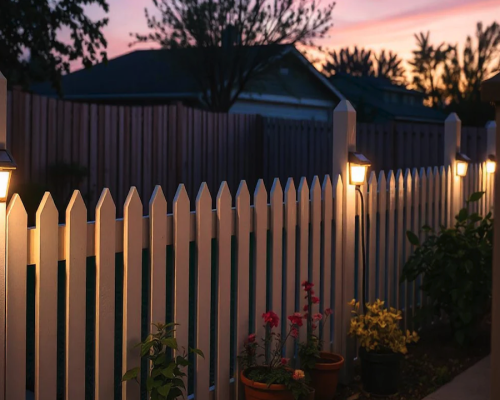 Illuminate Your Backyard Fence with Solar Wall Lights