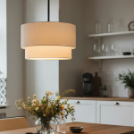 Creating a Cozy Dining Atmosphere with a Fabric Drum Pendant Light