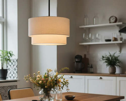 Creating a Cozy Dining Atmosphere with a Fabric Drum Pendant Light