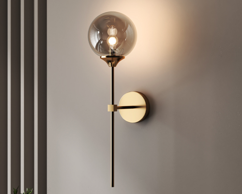 Enhance Corridor Ambiance with Glass Globe Wall Sconce Lighting